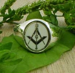 Masonic Ring white