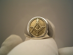 masonic ring silver & Gold