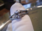 steel skull ring