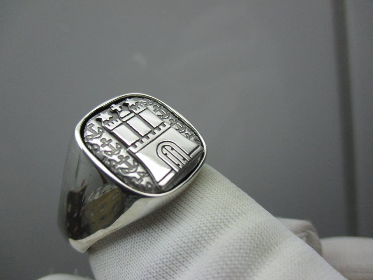 Hamburg Wappen Ring Silber 925 