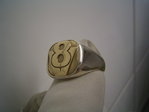 V8 Gold & Silber Ring